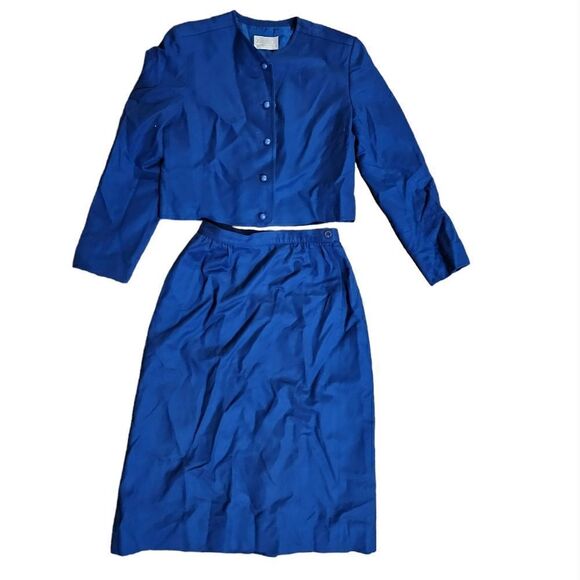 Women's PENDLETON 2 Piece Wool Skirt Suit Size 8 - Picture 1 of 6